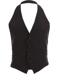 Cavanagh Baker - Stretch Crepe Halter Vest - Lyst