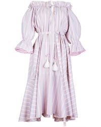 Lisa The Label - Pyjama Baby Doll Dress Candy Multi Stripes - Lyst
