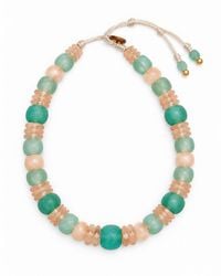 Lalinde - Marine Sea Glass Necklace - Lyst