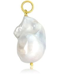 GEM BAZAAR - Baroque Pearl Pendant - Lyst