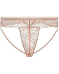 Journelle - Neutrals Sapna Jock Strap Thong Praline - Lyst