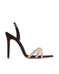 Ginissima - Daisy Crystals And Satin Sandals - Lyst