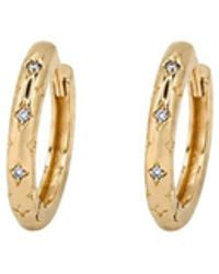 Uchi and Soto - Kin Stone Huggie Hoop Earrings - Lyst