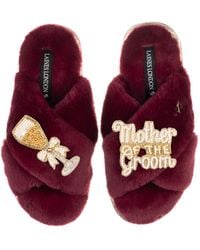 Laines London - Classic Laines Slippers With Mother Of The Groom Brooches - Lyst