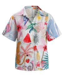 LOVEIST STORE - Nancy Playfull Print Lightweight Shirt – Relaxed Summer Resort Style - Lyst