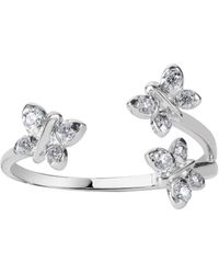BLOOMTINE | Earth Angel HQ - Enchanting Flutterfly Premium Sterling Butterfly Ring - Lyst