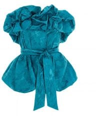 concept A trois - Rose Print Bustier Top - Lyst