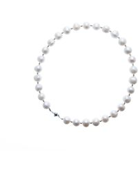 Silver Moon - Sterling Necklace With Pearls - Lyst