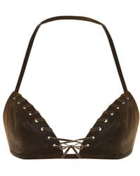 Maison sél - Ginji Leather Bra - Lyst