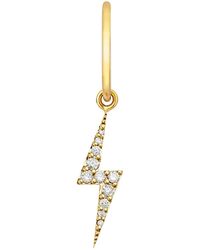 Zoe & Morgan - Zap Diamond Hoop Single - Lyst