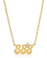 Zepplin the Label - Angel Number Eight Eight Eight Necklace-Dainty Necklace - Lyst
