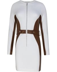 Circular Path - Panel Denim Bodycon Dress - Lyst