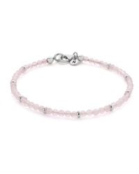 Nellou Jewellery - Rose Quartz Orbit Bracelet - Lyst