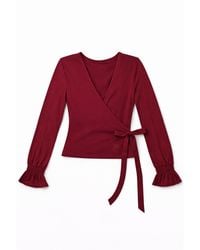 Planet Loving Company - Modal Long-Sleeve Wrap - Lyst
