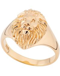 Scream Pretty - Lion Head Signet Ring - Lyst