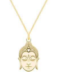 CarterGore - Small Buddha Head Pendant Necklace - Lyst