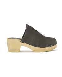 Rag & Co - Darcie Suede Clogs - Lyst