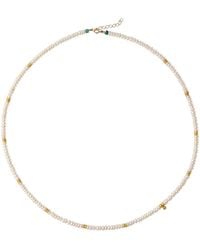 Bombyx House - Tiny Pearl Station Necklace - Lyst
