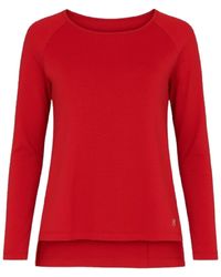 Conquista - Long-Sleeve Top With Relaxed Fit & Layered Hem - Lyst