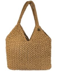 Springmoonatelier - Raffia Beach Bag - Lyst