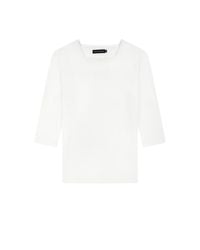 Rave on Trend - Square Neck Ribbed Tee - Lyst