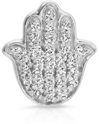 Maya Brenner - Pavé Charm Stud - Lyst