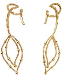 Bellatrix - Leaf Ear Cuff Pair - Lyst