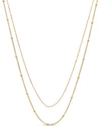 Esterah - Double Chain Beaded Necklace - Lyst