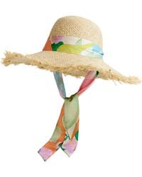 Lost Pattern - Cartagena Straw Hat With Ribbon Tie - Lyst