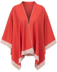 Franchetti Bond - Mia Coral & Diamante Trim Wrap - Lyst