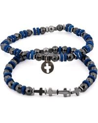 Ebru Jewelry - Good Vibes Spiritual Beaded Sterling Cross Bracelet Set - Lyst