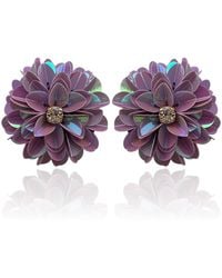 PINAR OZEVLAT - Blossom Studs Lilac - Lyst