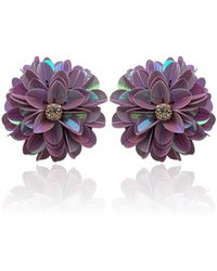 PINAR OZEVLAT - Blossom Studs Lilac - Lyst