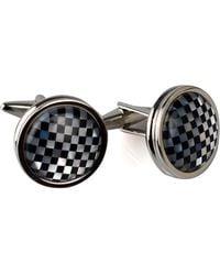DAVID WEJ - Round Patterned Cufflinks - Lyst