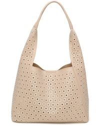 Lilly Loves - Cream Cut Out Shoulder Bag - Lyst