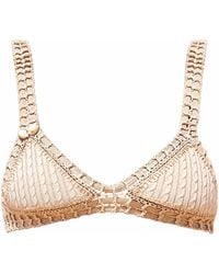 Luxsea Swimwear - Neutrals Sardinia Sand Textured Crochet Bikini Top - Lyst