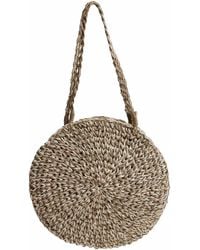 Jelavu - Neutrals Kailani Woven Raffia Shoulder Bag - Lyst