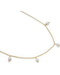 Jovonna London - Kara Pearl Drop Adjustable Necklace - Lyst