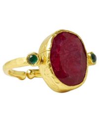 Ottoman Hands - Lucia Ruby Cocktail Ring - Lyst