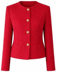 Nuvv Collection - Casual Tweed Buttoned Jacket - Lyst