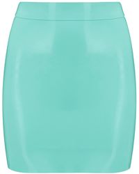 Elissa Poppy - Latex Mini Skirt - Lyst