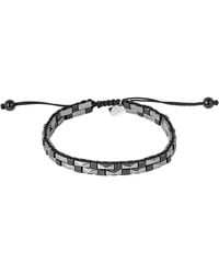 Tateossian - Thompson Mini Pyramid Bracelet With Hematite - Lyst