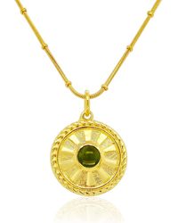 GEM BAZAAR - Peridot Birthstone Mythology Pendant - Lyst