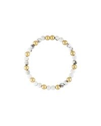 Olivia Le - Marbly Howlite Gem Bracelet - Lyst