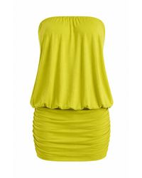 Maison De Gala - Luna Lime Mini Dress - Lyst