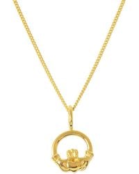 Katie Mullally - Claddagh Charm-Plated Necklace - Lyst