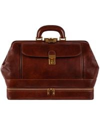 Time Resistance - Large Italian Leather Doctor Bag - Lyst