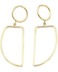 Lala Salama - Geometric Circle Earrings - Lyst
