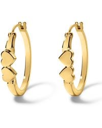Déclarer - Double Heart Hoops - Lyst