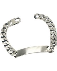 Tg-Jewellery by Tamara Gervasio - Sterling Id Bracelet – Recycled Plate & Curb Chain, Oxidized Satin Finish - Lyst